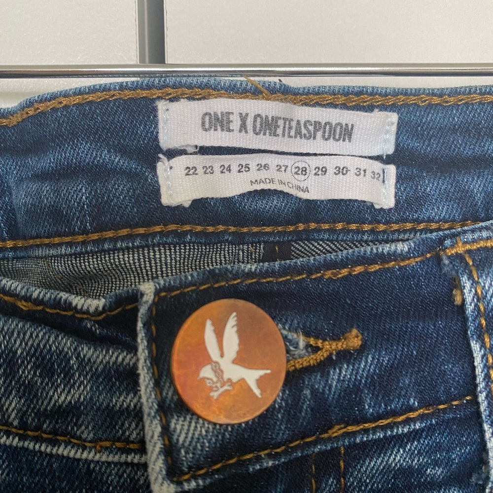 ONE X ONETEASPOON JEANS SIZE 28 (6) ‘HOODLUMS’ $80 - Picture 4 of 6